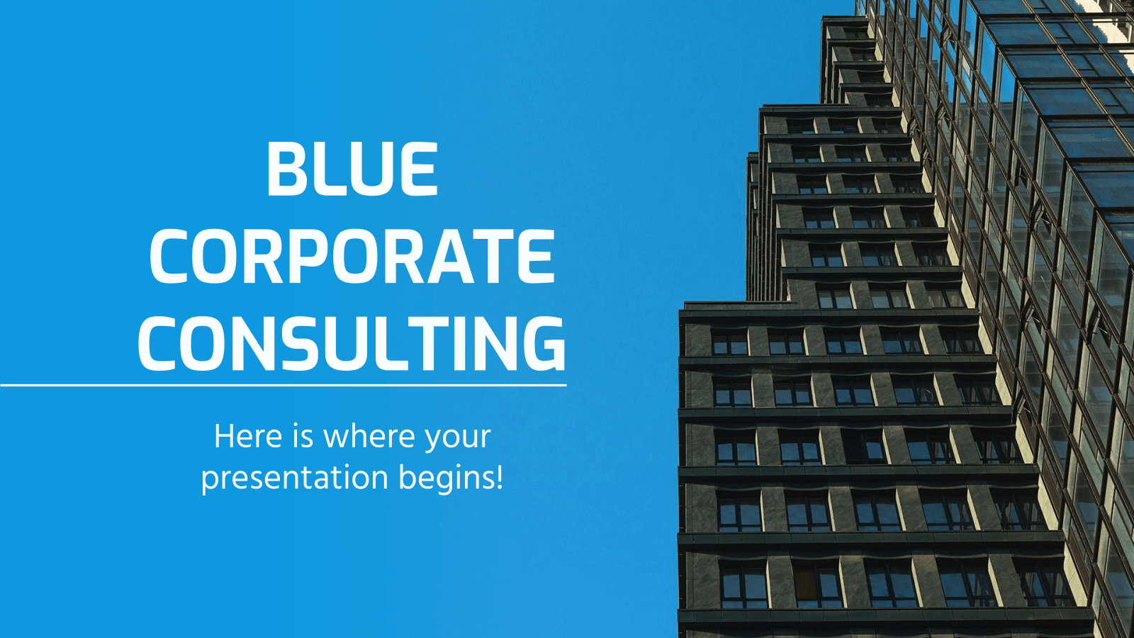 Blue Corporate ConsultingPowerPoint模板